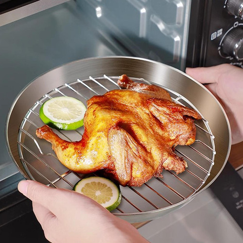 Bandeja Para Hornear De Acero Inoxidable Con 20 Centímetros