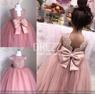 Imagen 5 de 10 de Vestido Para Niña Desde La Talla 2 Hasta La 16