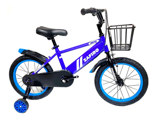 Bicicleta Para Niños Zafiro M16 Kids Aro 16'' Azul