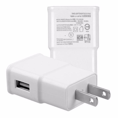 Cargador Pared Usb 2a Blanco Samsung Galaxy S 3 S4 Iv Mini