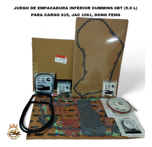 Juego De Empacadura (inf) Cummins 6bt (5.9 L) Para Jac 1061