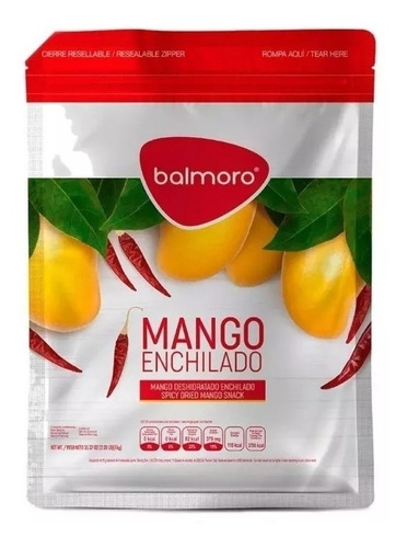 Mango Natural Deshidratado Enchilado 1 Kg Balmoro