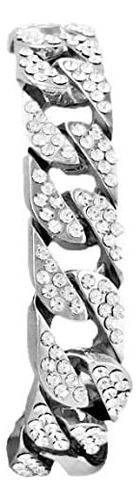 Bling-ed Out Biggie Square Iced Out Reloj De Diamantes De Cr