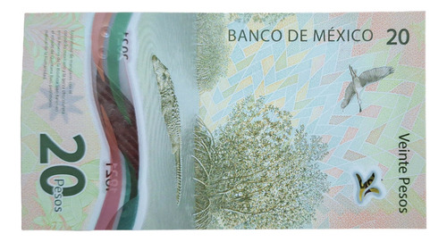 Billete De $20 Pesos Nuevo Sin Circular Serie A 2021