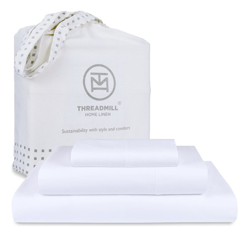 Threadmill Egyptian Cotton Twin Sheet Set | Sabanas De Algod