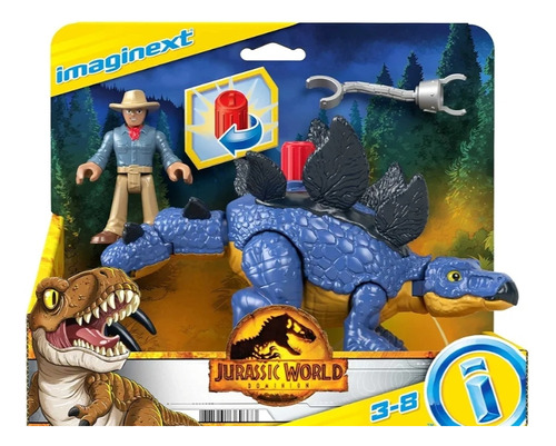Imaginext Jurassic World, Stegosaurus & Dr.