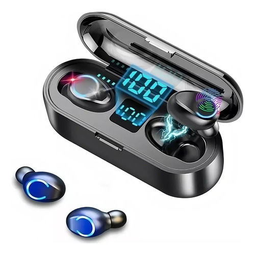 Auriculares Intraurales Inalámbricos Bluetooth Led F9