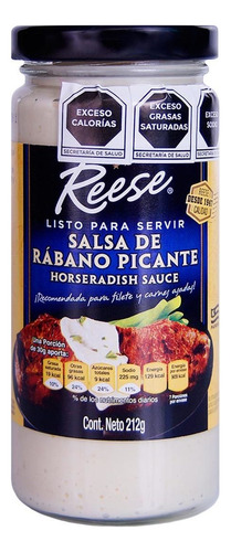 Salsa Reese Horserradish 212g