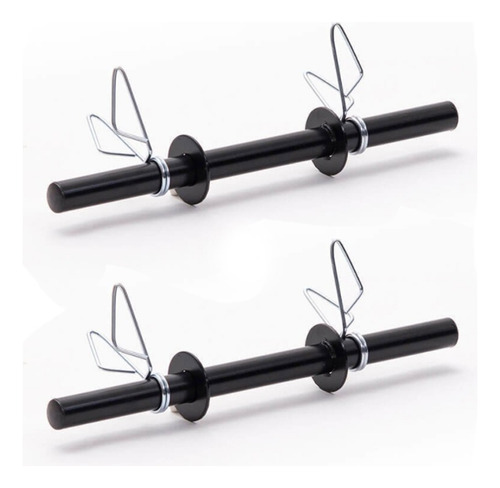 2 Mancuernas Par Hueca Barra Pesa Disco Body Pump Servicegym Color Negra