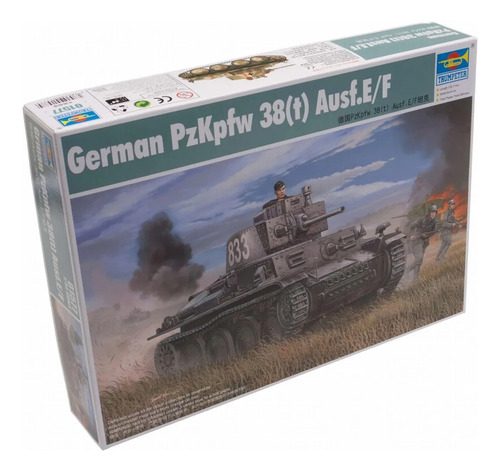 Tanque German Panzer Pzkpfw. 38(t) Ausf. E/f Kit Trumpeter
