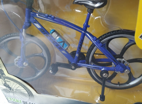 Bicicleta De Montaña Modelo Escala 1:8 Die-cast Nueva Azul