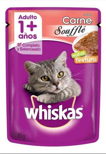 Whiskas Sobrecitos Pouch Gatitos Souffle 85 Grs. X 12 Uni