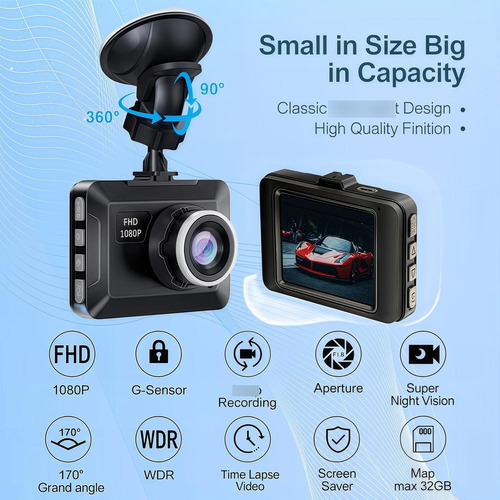 Cámara De Tablero Full Hd 1080p Marca Desconocida Modelo Des