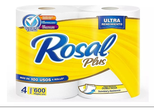 Papel Higiénico Rosal Plus 600h