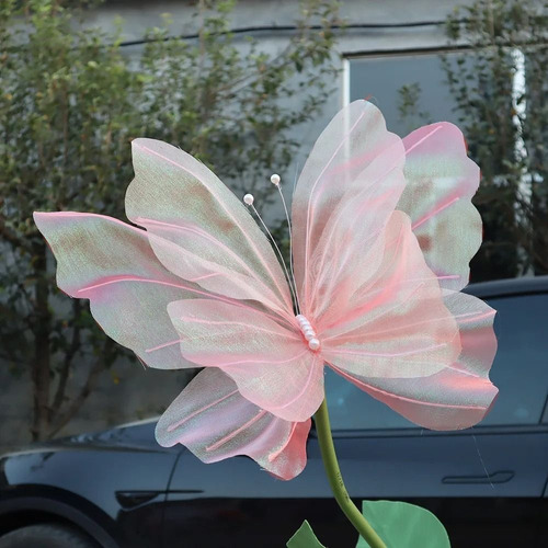 Mariposa Artificial De Hilo De Seda 3d Para Exteriores