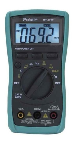 Multimetro Tester Proskit Mt-1232 Autorango Profesional Temp