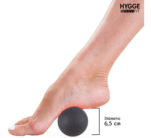 Imagen 2 de 10 de Pelota Maciza 6,5cm Descontracturante Masajes Miofasciales
