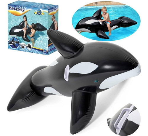 Orca Ballena Inflable Piscina Flotador Resistente Grande 