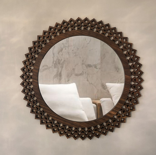 Imagem 7 de 8 de Espelho Decorativo Madeira Ddek Jasper - 85 Cm