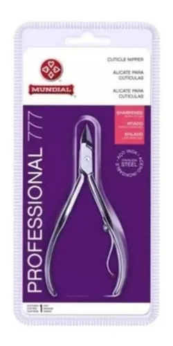 Alicate Cutícula Manicure 777 Profissional Aço Inox Mundial