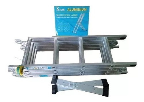 Escalera Multifuncional Plegable 16 Pasos En Aluminio X-home