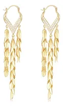 Comprar Mierfyni Aretes Colgantes De Oro Para Mujer, Aretes Largos .