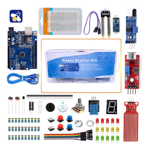 Kit Inicial De Projeto Breadboard Diy Para Uno R3 Electronic