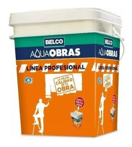 Pintura Latex Interior 18 Litros Belco Aqua Obras Profesiona