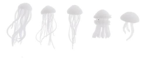 5 Piezas Mini Modelo De Medusas 3d De Veía Vívida Y ,