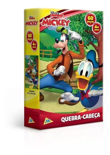 Quebra Cabeça Disney Junior Pateta E Pato Donald 60 Peças