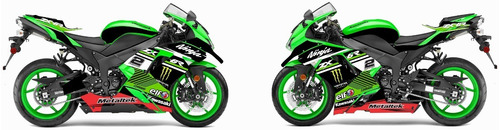 Ninja Zx6 R 2006-2007 Graficos Stickers Calcas