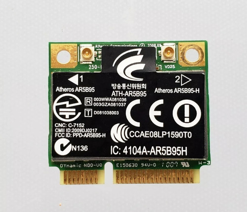 Tarjeta De Red Wlan Wifi Hp Compaq Cq56-205la Atheros Ar5b95