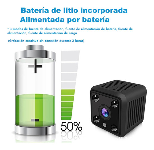 Mini Camara Espia Wifi Oculta, Cámara De Seguridad 1080p