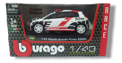 Auto Metalico Bburago Race 1:43, Abarth S2000, Colección. 