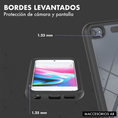 Imagen 3 de 10 de Funda Compatible iPod Touch Gen 5 - 6 - 7 - Doble Protección