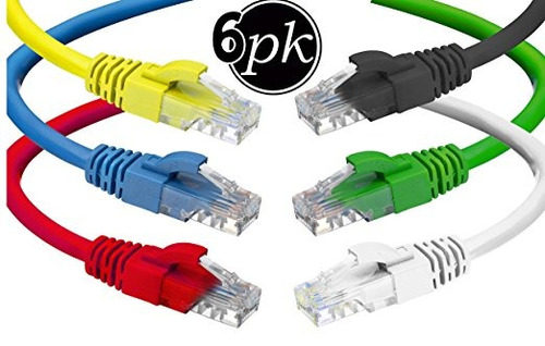 Cat 6 Cable Ethernet (1,5 Pies) De Lan, Utp (18 Pulgadas) Ca