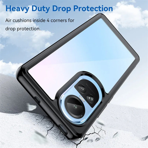 Funda For Reno 10 Pro Silicona Transparente Piel.-.