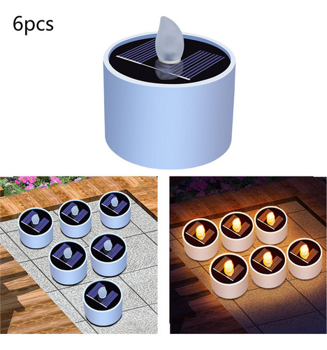 Velas Led Solares A Prueba De Agua Tealight Compatible Con