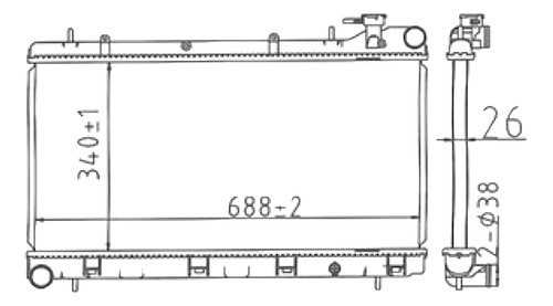 Radiador Subaru Impreza 97-99
