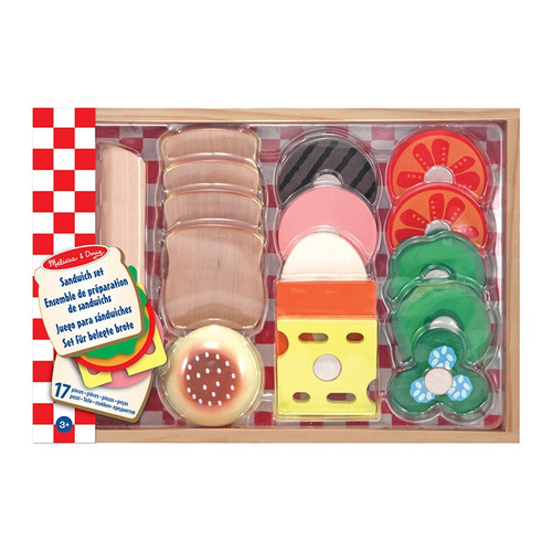 Set De Cocina Melissa & Doug Juego De Sandwiches +3