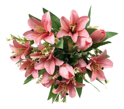 Paquete De Flores Artificiales Con Forma De Tulipán Realista