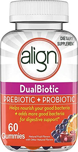 Align Dualbiotic Prebiótico + Suplemento Probiótico Para Adu