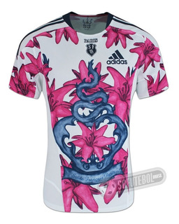 camisa adidas branca e rosa