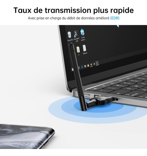 Adaptador Bluetooth Clase 1 De Largo Alcance, Adaptador Blue