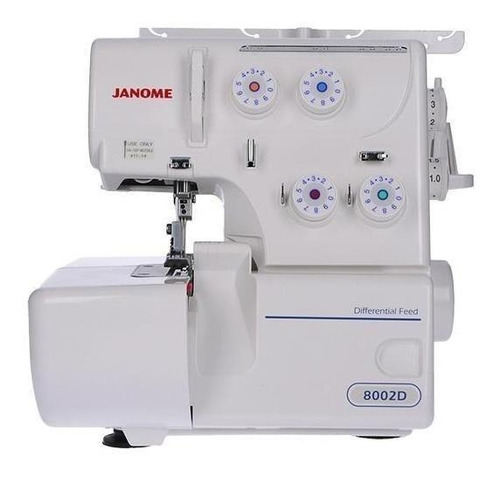 Máquina de coser overlock Janome 8002D portable blanca 110V - 127V