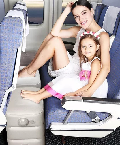 Reposapiés Inflable, Almohada Para Viajar En Avión.