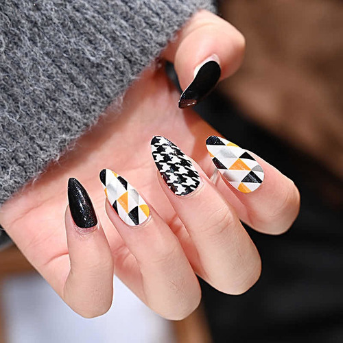 Imagen 1 de 6 de 24u Uñas Postiza Con Pegamento Nail Fairy Premium Series