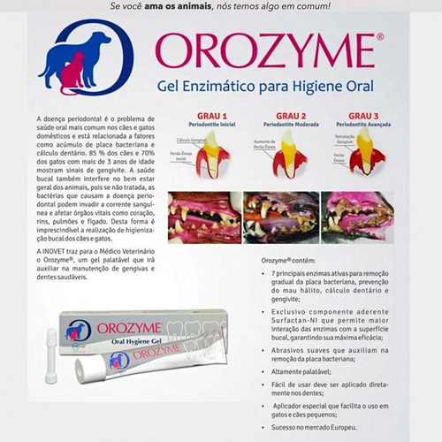 Pasta Orozyme 70g - Inovet Sabor Agradável