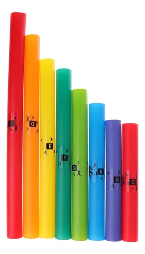 Tubo Musical De Percusión Afinado Con Escala Diatónica