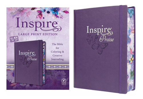 Inspire Praise Bible Large Print Nlt: The Bible For Coloring